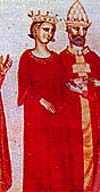 Queen Isabelle II of Jerusalem with her husband